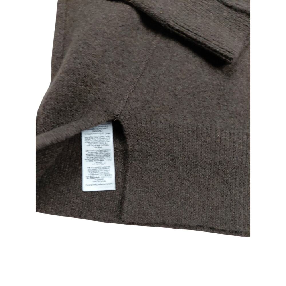 Rag & Bone Bridget Mock Neck Women's SZ S Cardigan In Brown Wool Blend Sweater - Picture 7 of 9